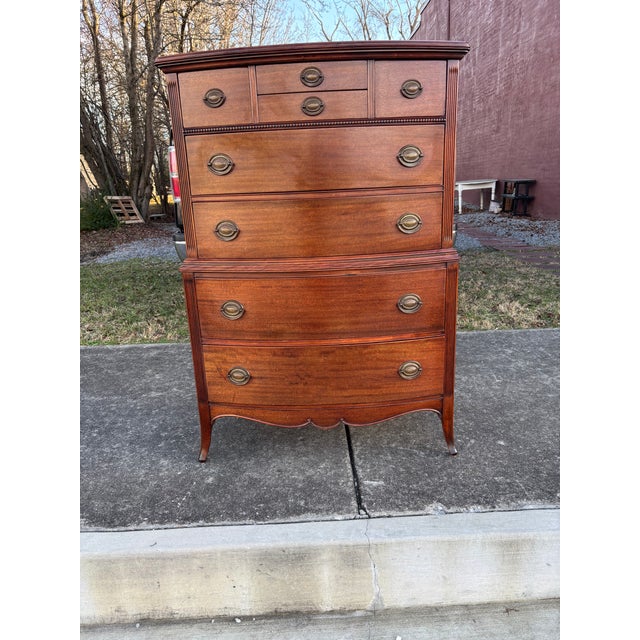 Brown Late 19th Century Georgian Style Chest For Sale - Image 8 of 11