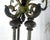 Large 24" Diameter Onyx Shade Black Marble Maitland Smith Floor Lamp MINT For Sale - Image 6 of 15