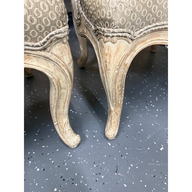 Wood 1960’s Interior Crafts Polychromed Louis XV Fauteuils (Pair) For Sale - Image 7 of 10