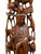 Vintage Chinese Carved Wood Guanyin Kuan Yin Lotus Birds Sculpture 23.75" For Sale - Image 12 of 15