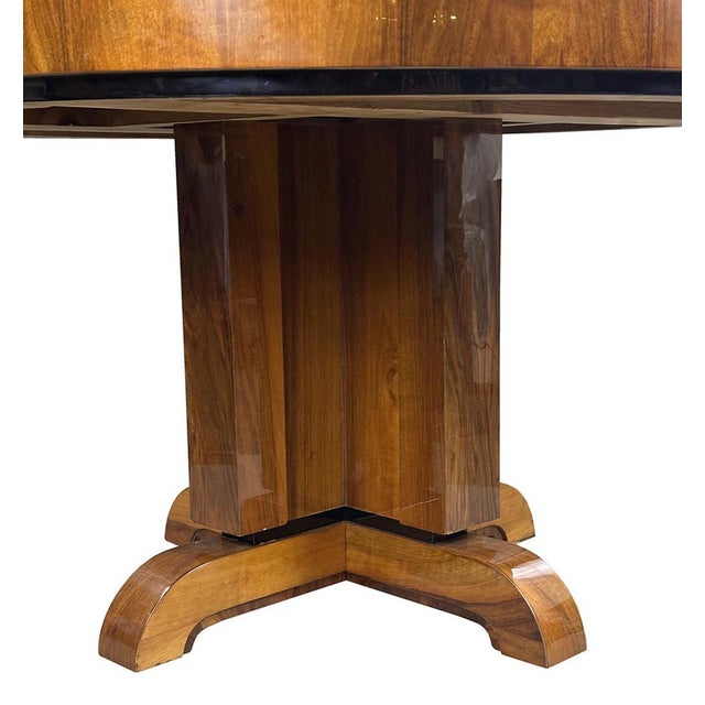 Vintage Art Deco Folding Dining Table, Bohemia, 1930s For Sale - Image 4 of 9