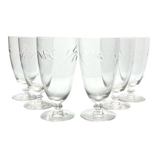 Tiffin Franciscan “Surf” Set of 6 Iced Tea Glasses For Sale