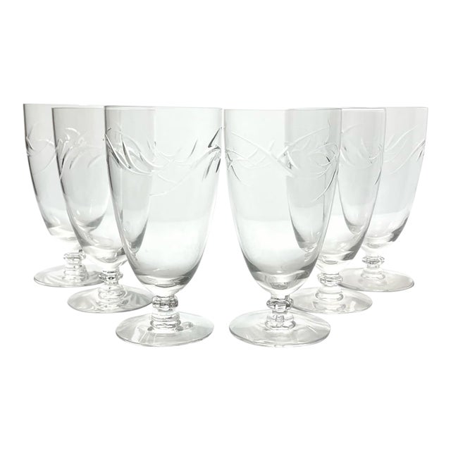 Tiffin Franciscan “Surf” Set of 6 Iced Tea Glasses For Sale