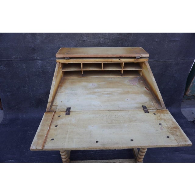 1920s 1920s Original Monterey Straw Ivory Desk For Sale - Image 5 of 12