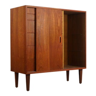 Danish Modern Gentleman's Dresser in Teak, Denmark For Sale
