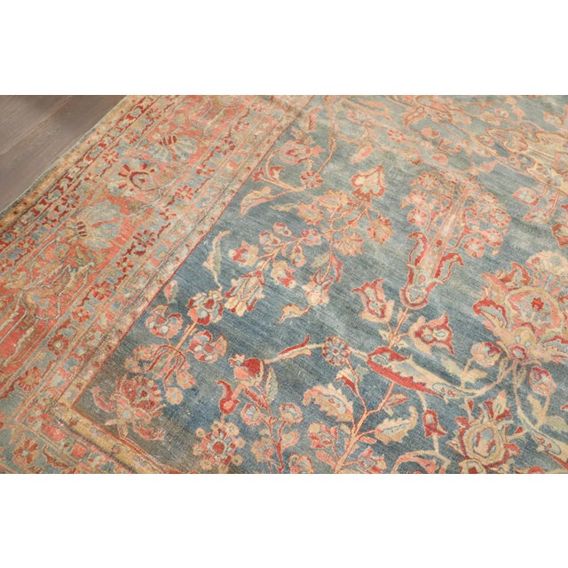 Early 20th Century Zabihi Collection Antique Persian Sarouk Carpet For Sale - Image 5 of 6
