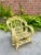 19th Century Handmade Adirondack Bentwood Child’s Rocker Chair in Butter Yellow For Sale In Houston - Image 6 of 7
