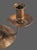 Metal Vintage Arts & Crafts Hand Hammered Copper Three Light Candle Holder For Sale - Image 7 of 11