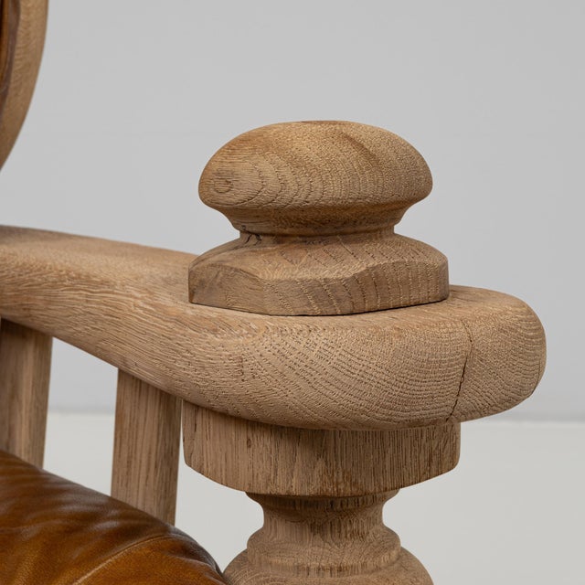 20th Century Belgian Leather Sofa For Sale - Image 12 of 18