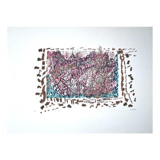 Jean-Paul Riopelle, The Seasons of Saint-Cyr-en-Arthies No. 2, Les Hautes Grouettes, 1985, Lithograph For Sale