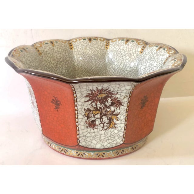 Mid 20th Century Danish Crackle Porcelain Catchall by Dahl Jensen For Sale - Image 5 of 5