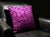 Magenta Floral Pattern Velvet Cushion Cover For Sale - Image 10 of 10