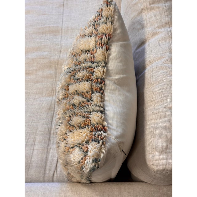 Moroccan Style Shag Accent Pillow For Sale - Image 4 of 12