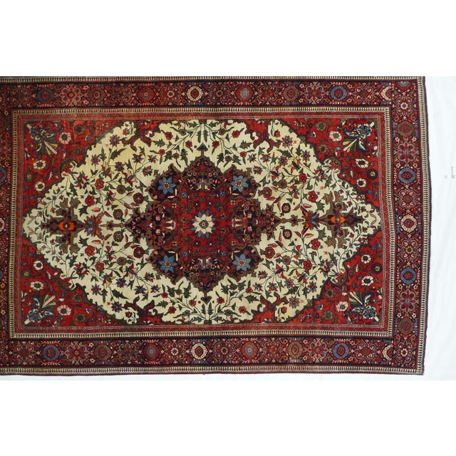 Antique Farahan Sarouk Rug 4'3'' X 6'4'' For Sale - Image 4 of 9