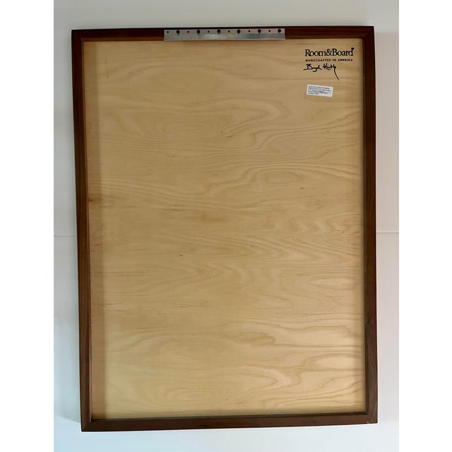 Room & Board Hudson Handcrafted in America Walnut Wood Wall Mirror 30"x40" For Sale - Image 4 of 7