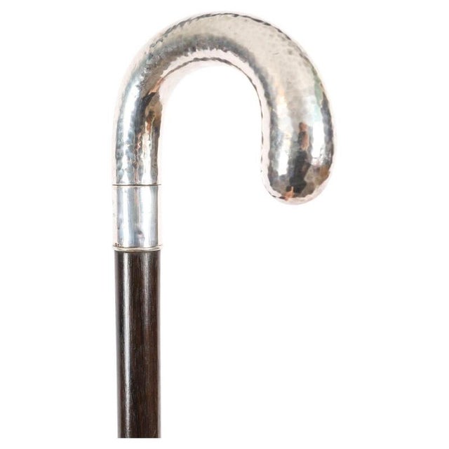 Swedish Silver Walking Cane Stick by Nils Jonsson For Sale - Image 14 of 14