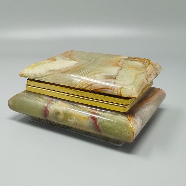 Italian Box in Onyx, 1960s For Sale - Image 4 of 6