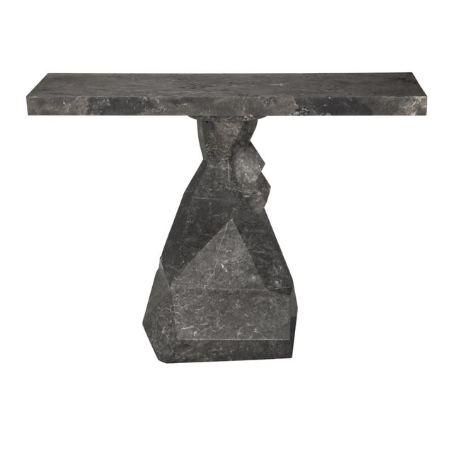 Noir NOIR Tilden Console, Black Marble For Sale - Image 4 of 10