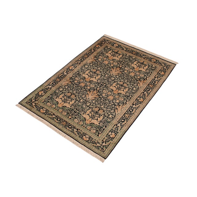 Designed with mesmerizing intricacy and gorgeous color palette, this hand-knotted masterpiece demonstrates the beauty and...