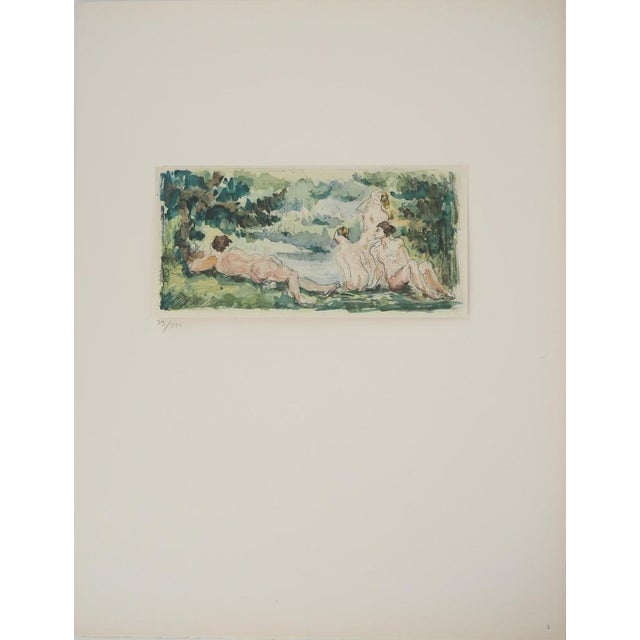 Paul Cezanne, Bathers Resting, Lithograph and Stencil For Sale - Image 6 of 6