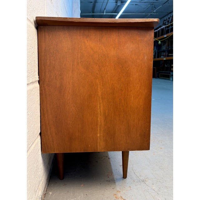 Mid 20th Century Mid 20th Century Modern Walnut Sideboard by Bassett Furniture, Inc. For Sale - Image 5 of 18