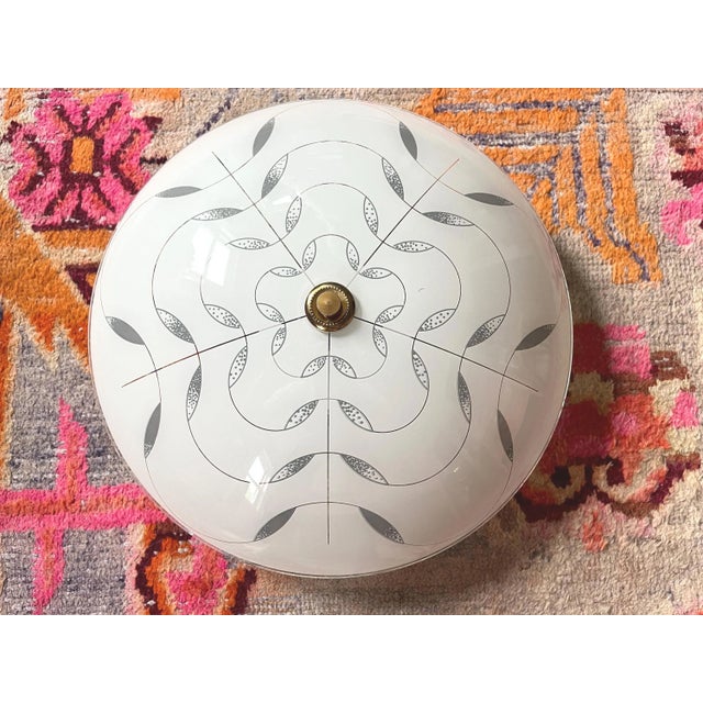 Modern Floral Flush Light, C1970 For Sale - Image 14 of 18