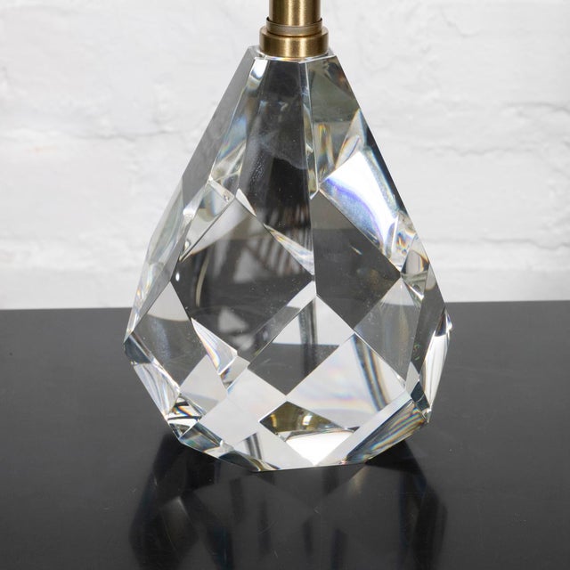 Faceted crystal fragment table lamp For Sale - Image 4 of 7