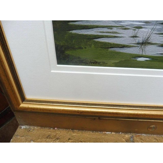 Martin Tanner, Cattle by the Lochside, 1987, Watercolour on Paper, Framed For Sale - Image 4 of 14