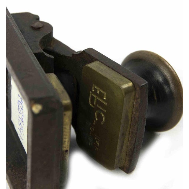 Vintage rubber-stamp is an original object realized in brass in Italy in the early 20th century. Dimensions: 8 x 7 cm....