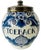 Blue Toeback Pot from Velsen Keramiekfabriek for Delft, 1950s For Sale