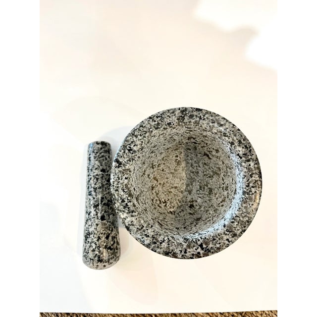 Vintage Granite Mortar and Pestle For Sale - Image 4 of 7