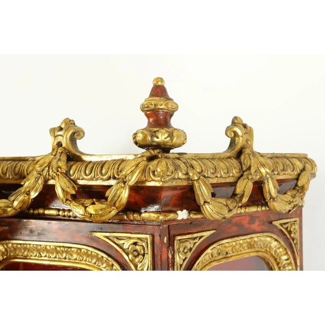 Louis XIV Style Vitrine Cabinet, 19th C. For Sale - Image 4 of 7