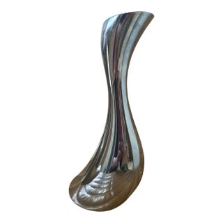 Georg Jensen Cobra Vase Silver For Sale