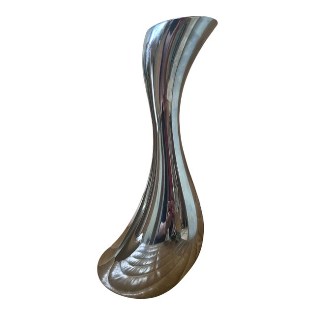 Georg Jensen Cobra Vase Silver For Sale