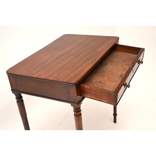 Brown Antique Georgian Side Table, 1810 For Sale - Image 8 of 11