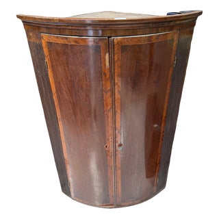 Antique Mahogany Corner Cupboard For Sale