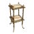 Victorian Marble & Brass 2-Tier Adjustable Plant Stand For Sale