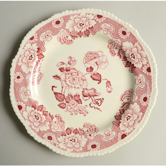 Vintage Mixed Pink Transferware Dinner Plates Set of 8 Chairish
