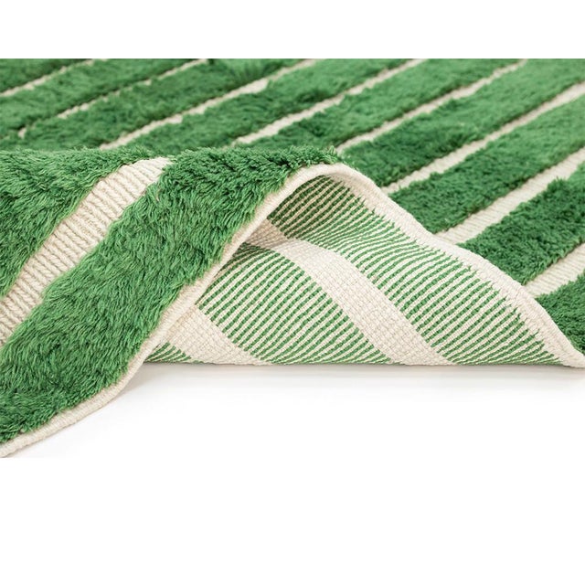 Contemporary Hand-Knotted Wool Rug by Azele Studio For Sale - Image 3 of 9