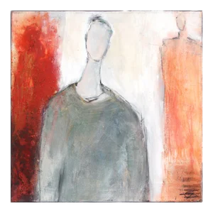 Figurative Abstract Artwork on Canvas "5835" Original Painting by Edith Konrad - Ready to Hang