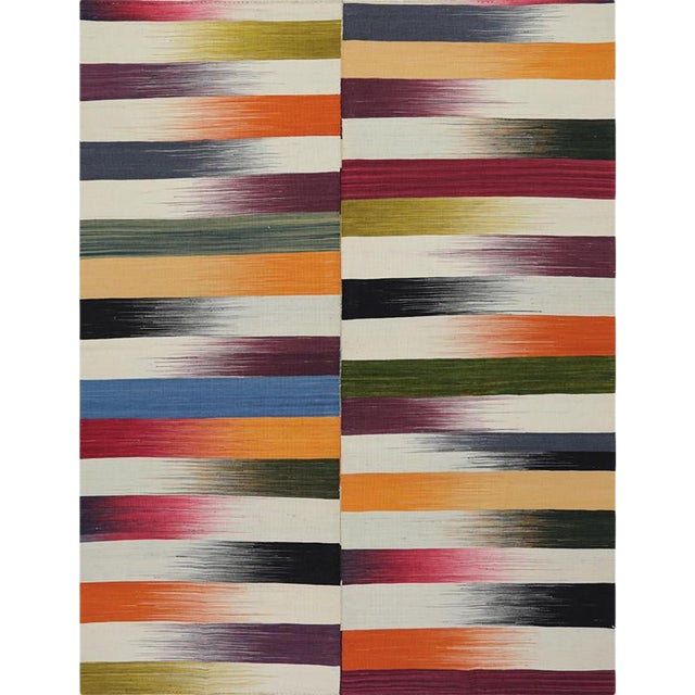 Handwoven Scandinavian Style Persian Kilim Rug 5 0″ X 6 5″ Chairish