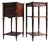 French Napoleon III Nightstands / Bedside Tables in Mahogany, Bronze & Marble, 1860, Set of 2 For Sale