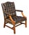 Large Gainsborough Library Armchair of Tufted Leather From England For Sale - Image 10 of 13