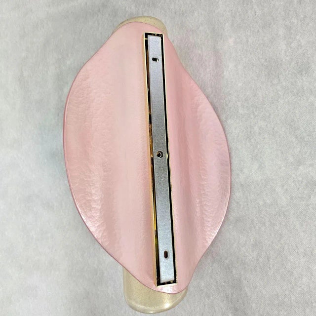 Pair of Pink and Gold Murano Glass Sconces For Sale - Image 12 of 12