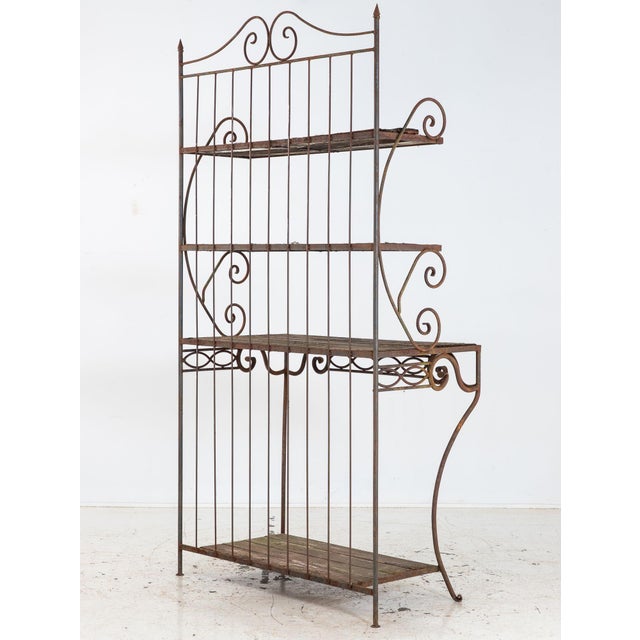 Metal French Circa 1930 Wrought Iron Étagère / Boulangerie Racks For Sale - Image 7 of 14
