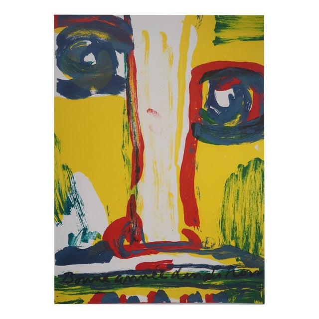 Bengt Lindström, Wild Portrait, Original Lithograph For Sale