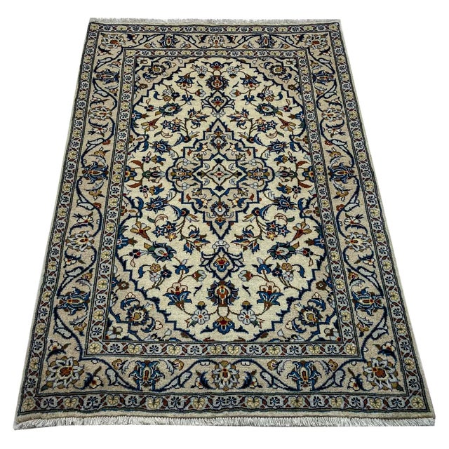 Keshan rug | Size: 152 x 98 cm | Knot density: 150,000 – 300,000 knots/m² | Material: High-quality sheep's wool (pile) and...