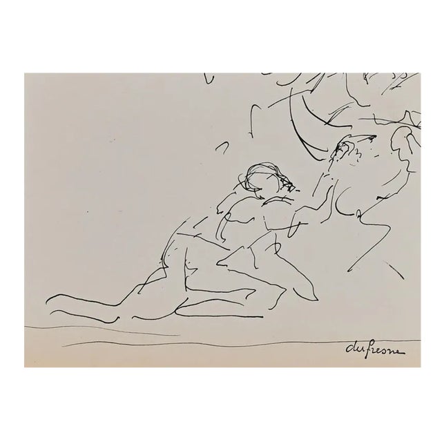 Charles Dufresne, Le Bois, Original Drawing, Early 20th-Century For Sale