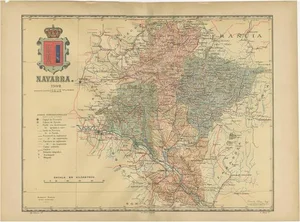 Map of the Crossroads of Northern Spain, 1902