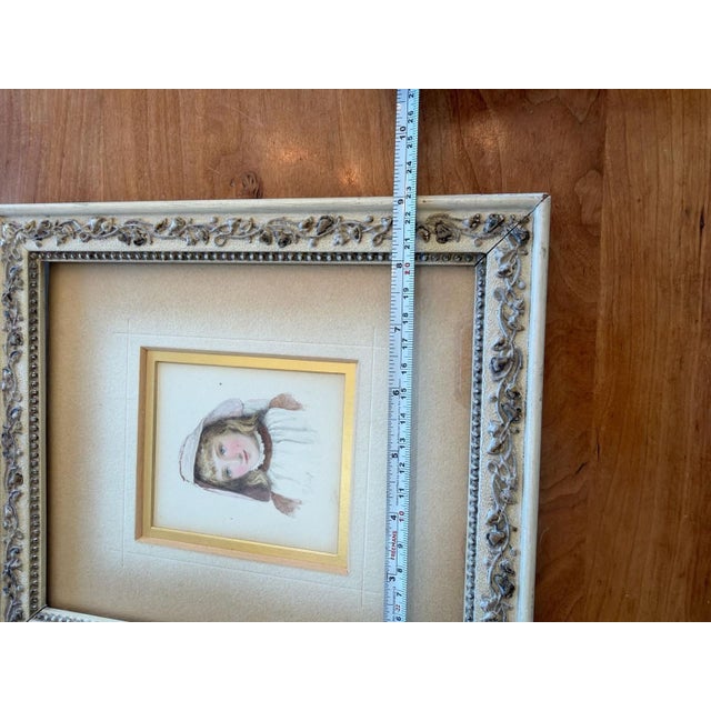 Mid 19th Century Portrait of Miss Juliana Willoughby after George Romney For Sale - Image 4 of 8